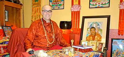 Khenpo Choga with Hazlitt December 2008